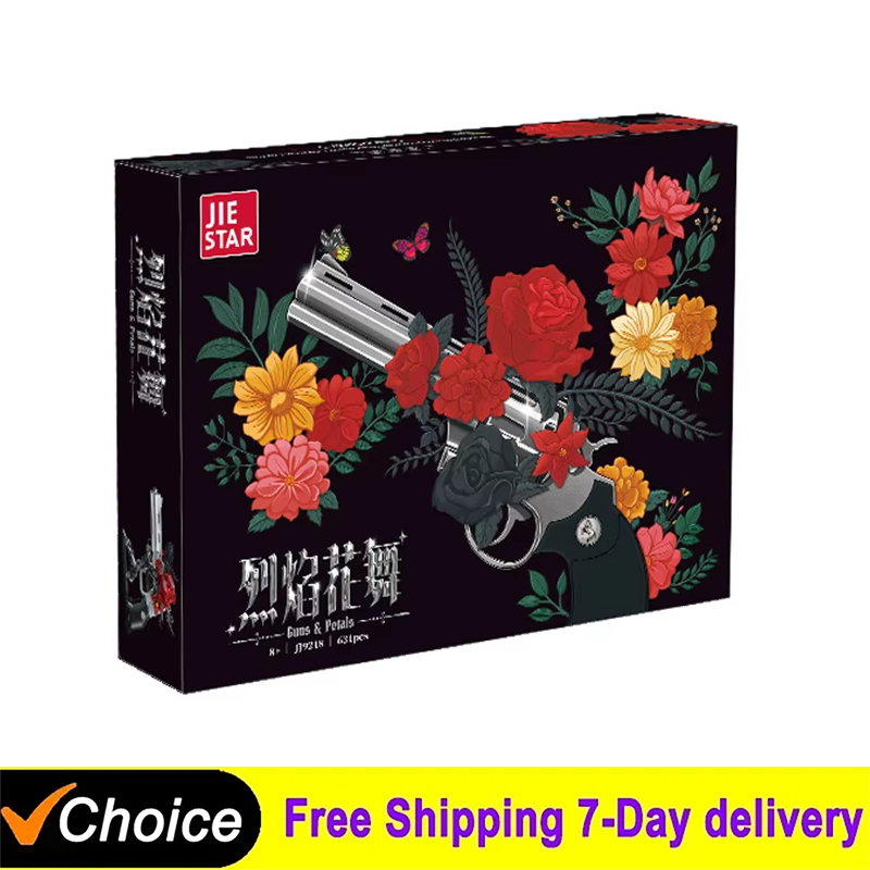 Model Kit Revolver - TERSEDIA Blok Bangunan Pistol Revolver Mekanis
