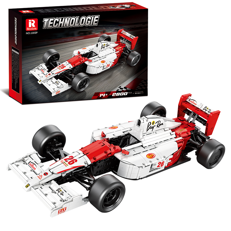 Model Kit Formula 1 - 2800PCS Blok Bangunan Mobil Balap Formula