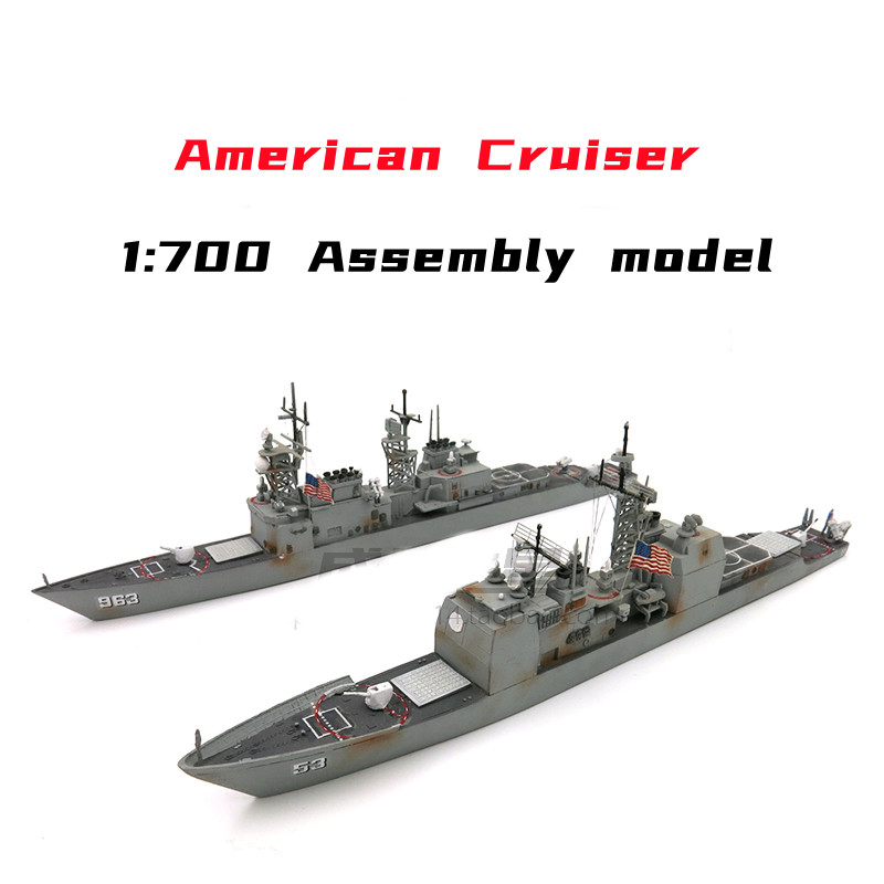 Model Kit Battleship - 1/700 Kit Model Kapal Penjelajah Rudal