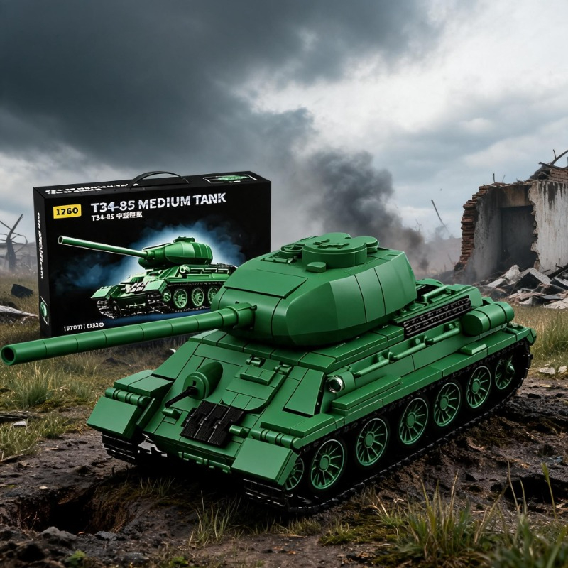 Model Kit Quick - Kit Model Tank T34-85 1263PCS 360