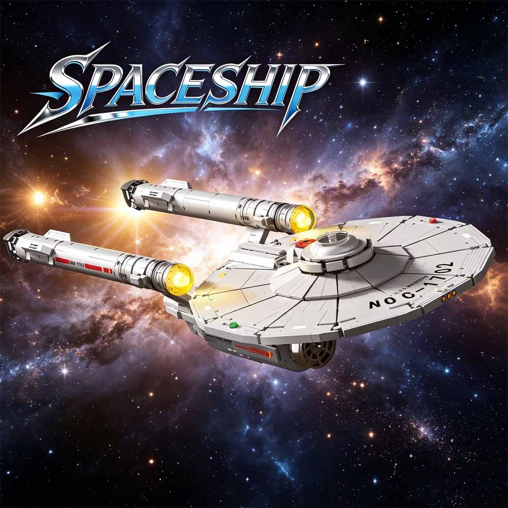 Model Kit Uss Enterprise - Mainan Blok Bangunan Kapal Luar Angkasa