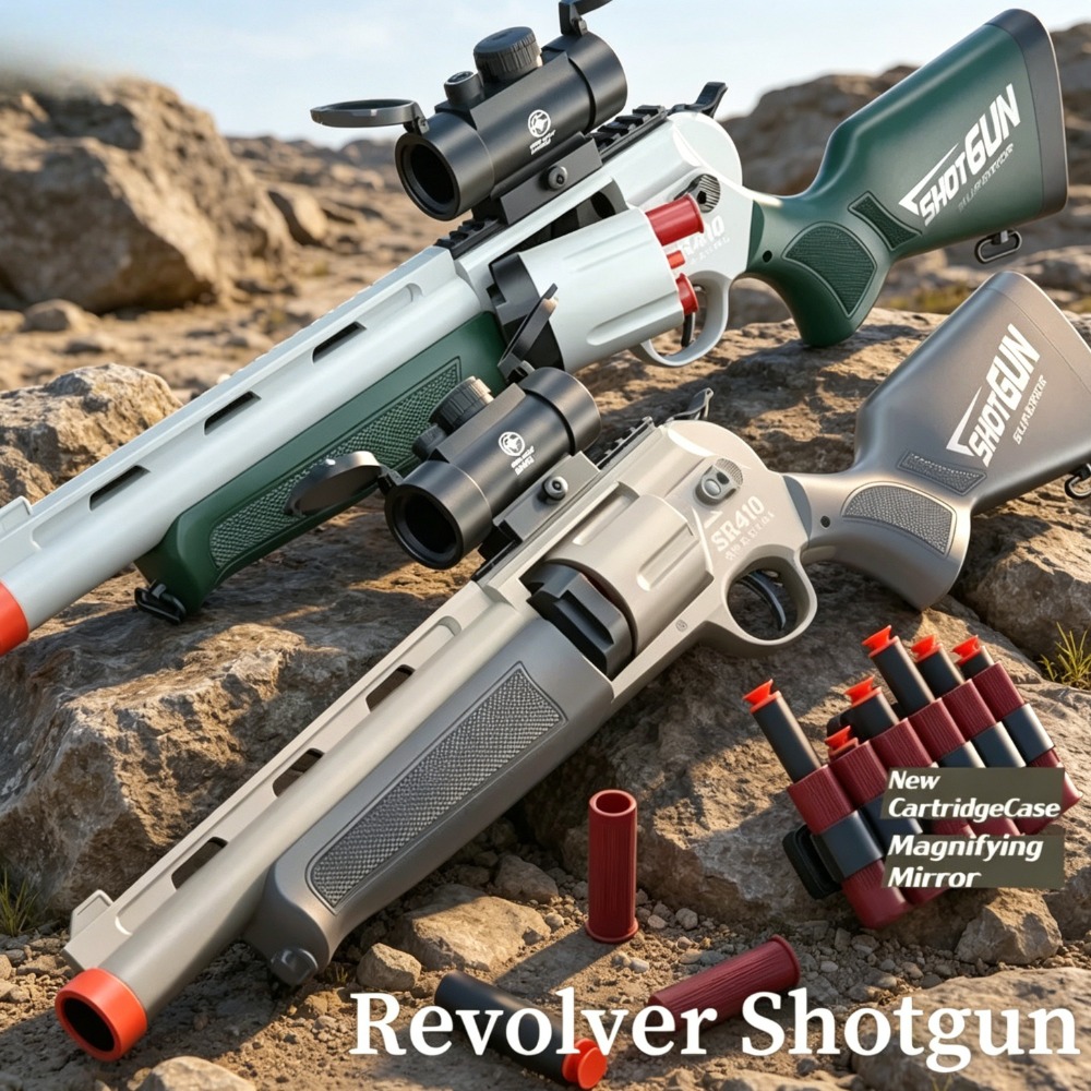 Model Kit Revolver - Senapan Airsoft Model Shotgun Mainan Revolver