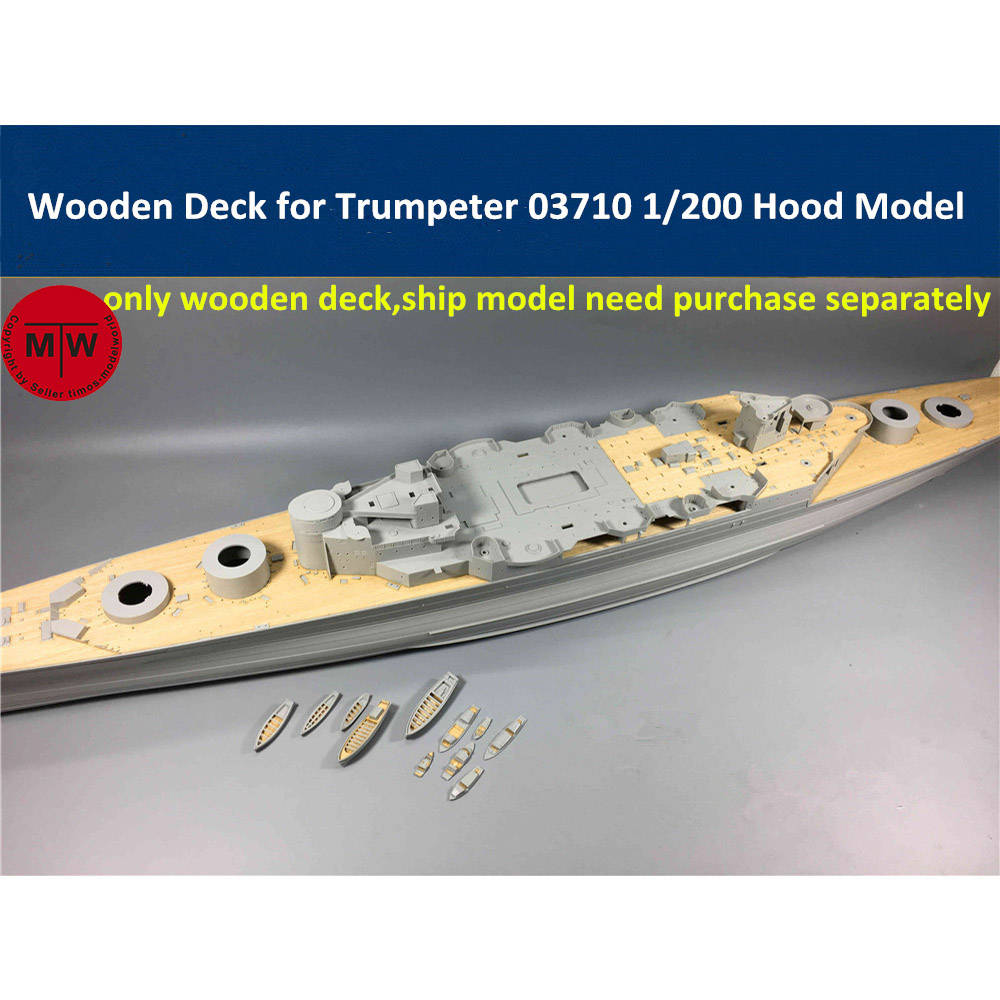 Model Kit Battleship - 1/200 Skala Kayu untuk Trumpeter 03710