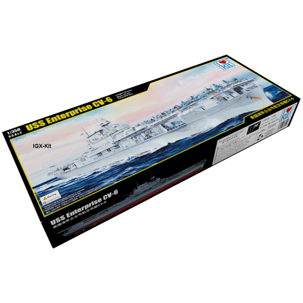 Model Kit Uss Enterprise - MERiT 65302 1/350 Skala USS CV6