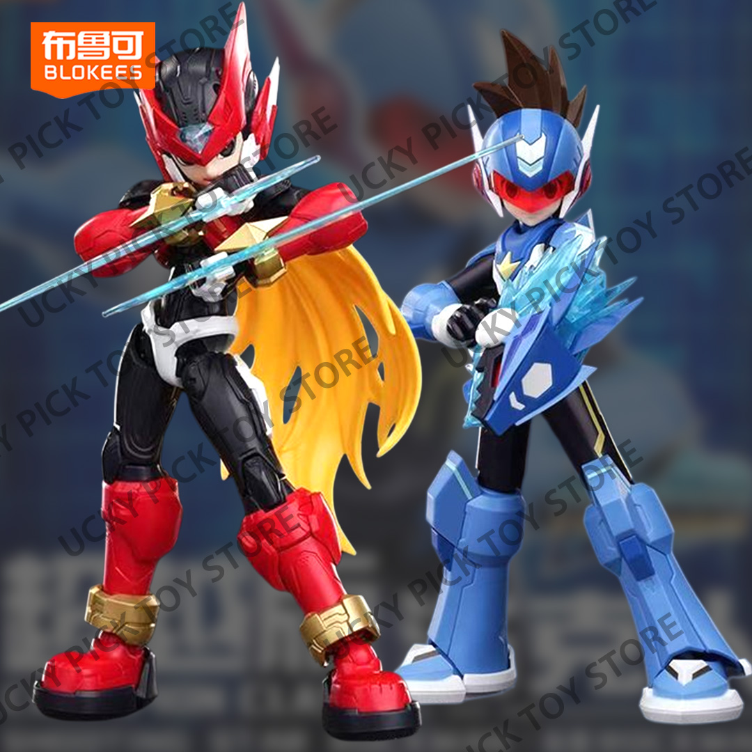 Model Kit Zero Megaman - Figur Aksi Blokees Champion Class Shooting