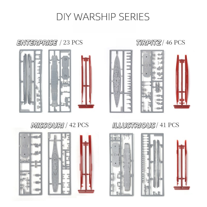 Model Kapal Perang Plastik Rak - Model Kit Battleship ulasan dan harga