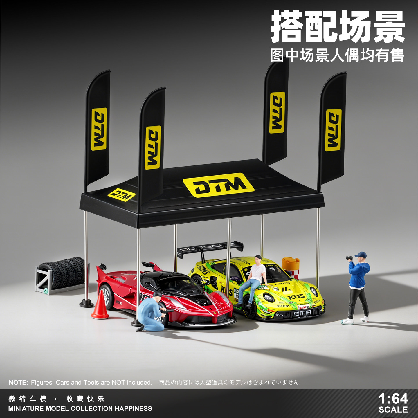 1:64 Set Model Adegan Tenda Di - Model Kit Dinosaur ulasan dan harga
