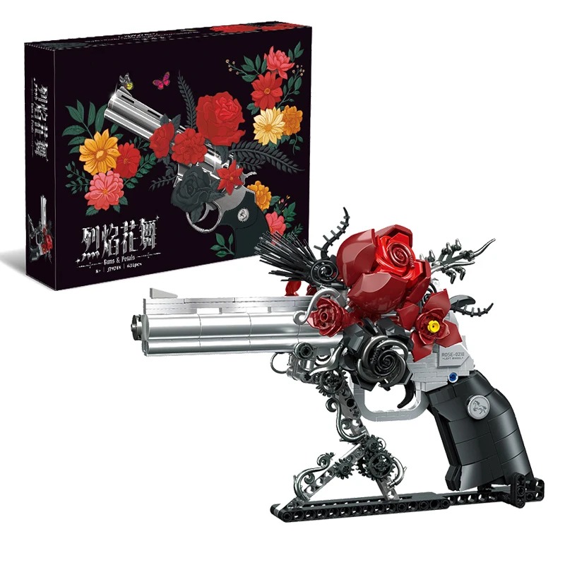 631 Buah Set Blok Bangunan Pis - Model Kit Revolver ulasan dan harga