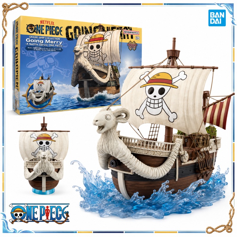 Bandai Original One Piece Netf - Model Kit One Piece Going Merry ulasan dan harga