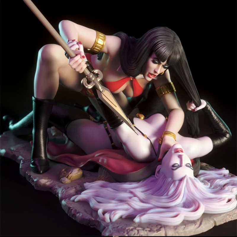 1/24 skala Vampirella Vs Lady  - Model Kit Vs Figure ulasan dan harga