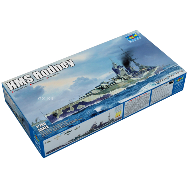 Trumpeter 06718 1/700 HMS Rodn - Model Kit Battleship ulasan dan harga