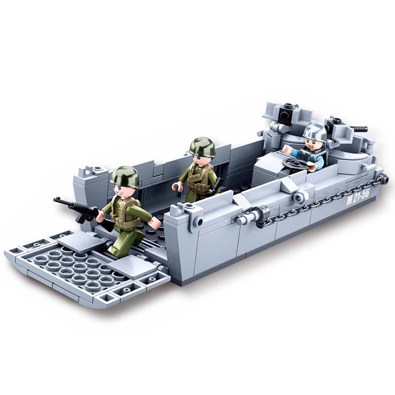 Sluban WW2 US militer Higgins  - Model Kit Battleship ulasan dan harga