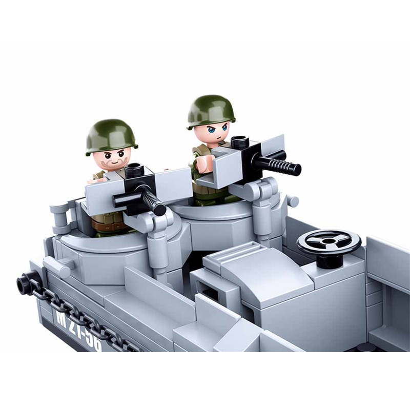 Sluban WW2 US militer Higgins  - Model Kit Battleship ulasan dan harga