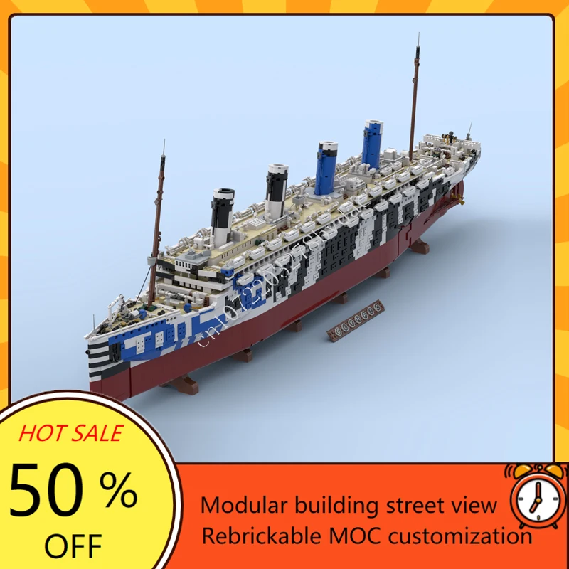 10615PCS MOC HMT Olympus Titan - Model Kit Battleship ulasan dan harga