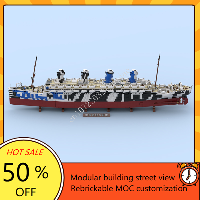10615PCS MOC HMT Olympus Titan - Model Kit Battleship ulasan dan harga
