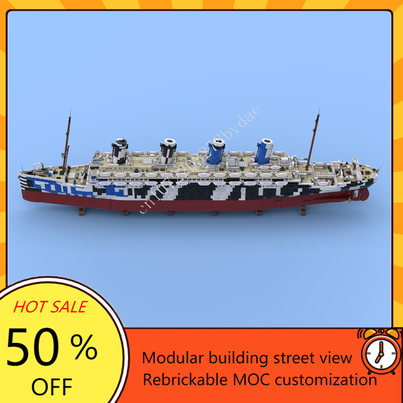 10615PCS MOC HMT Olympus Titan - Model Kit Battleship ulasan dan harga