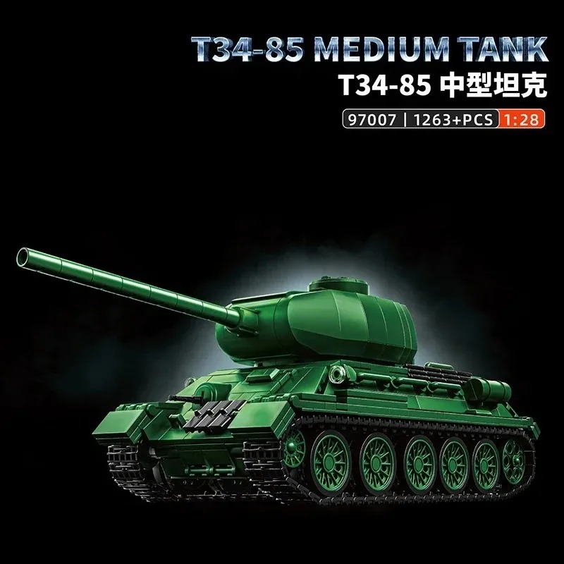 Kit Model Tank T34-85 1263PCS  - Model Kit Quick ulasan dan harga