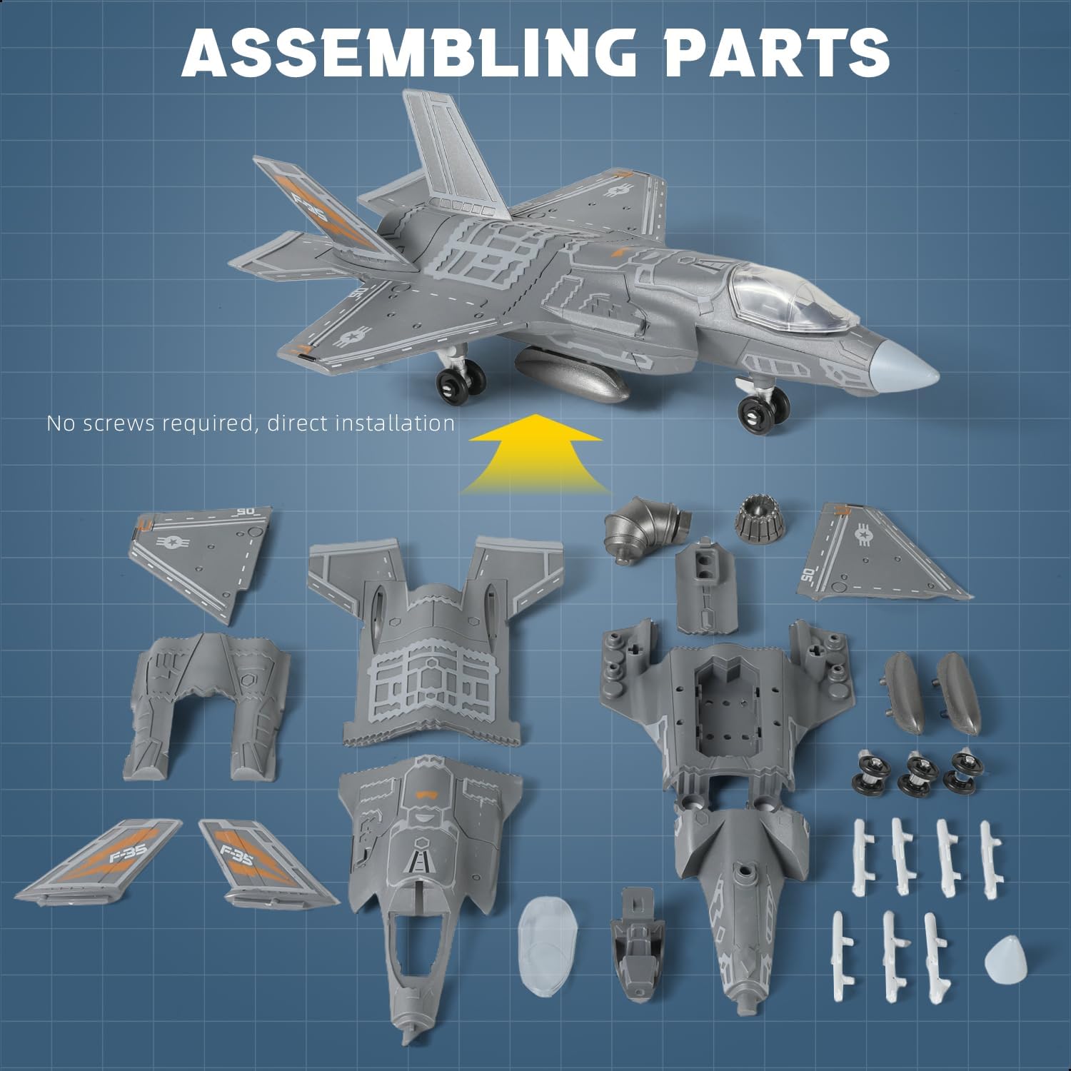 Kit Model Pesawat Tempur F-35  - Model Kit Quick ulasan dan harga