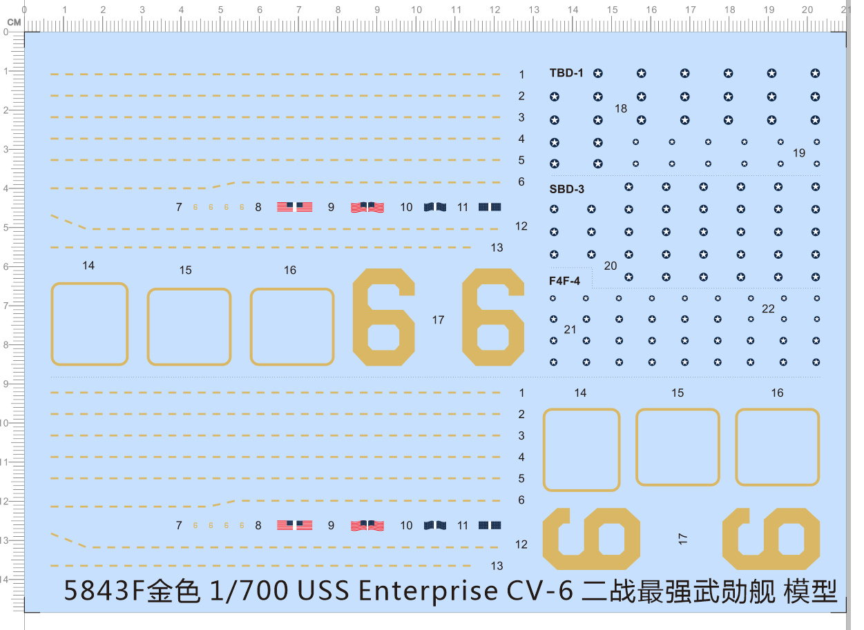 Kit Model CV-6 skala 1/700 USS - Model Kit Uss Enterprise ulasan dan harga