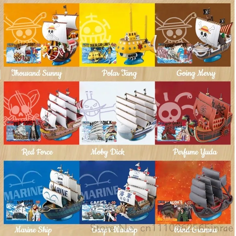 Bandai One Piece Model Kit Kap - Model Kit One Piece Going Merry ulasan dan harga