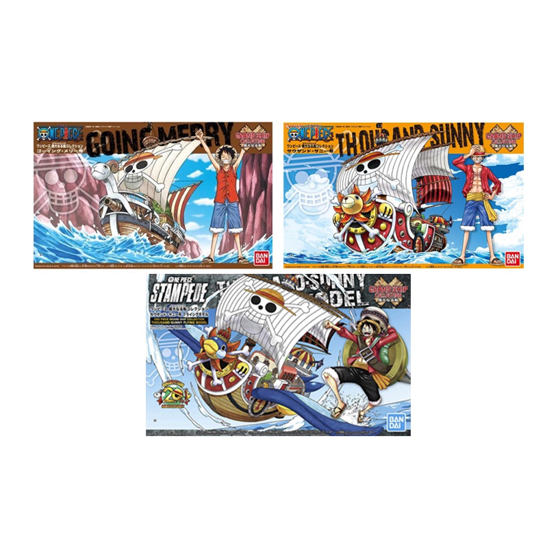 BANDAI One Piece Wanli Sunshin - Model Kit One Piece Going Merry ulasan dan harga